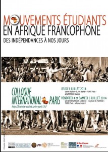 colloque mouvements etudiants afrique